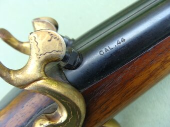 Perkusní dvouhlavnová pistole cal. 44 - v super stavu - 3