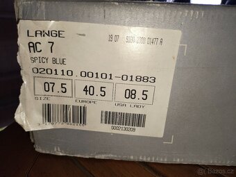 Prodám lyzaky Lange 40,5 - 3
