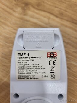Měřič spotřeby- ELEKTROBOCK  EMF-1 - 3