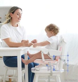 Přenosná dětská jídelní židle - 3