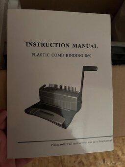 Vázací stroj COMB S-60 - A4, pro plastovou vazbu - 3