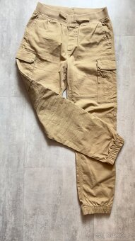 Plátěné jogger kalhoty H&M vel. 152 - 3