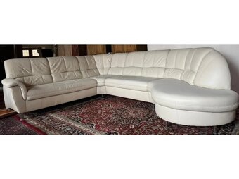 Rohová kožená sedací souprava, 3302 - 3