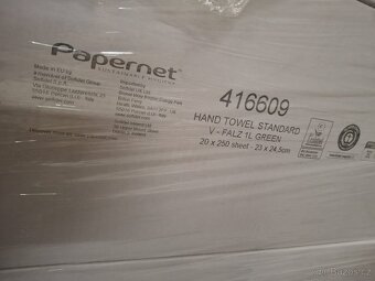 Papírový ručník - zelený 1 vrstvý PAPERNET - 5000 ks - 3