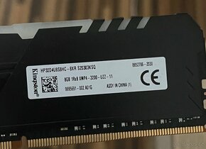 Kingston HyperX Fury 16GB DDR4 3200MHz RGB operační paměť - 3
