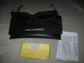 nové sluneční brýle Karl Lagerfeld burgundy/pink - 3