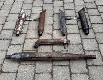 Jawa 50 pařez, pionýr, ČZ 125 - výfuky - 3