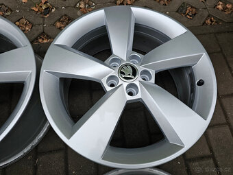 ALU kola disky Škoda 5x100 R17 Rapid Fabia 5JA - 3
