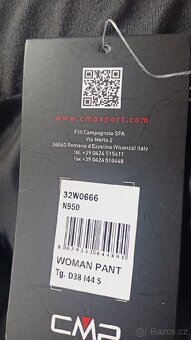 Dámské lyžařské kalhoty CMP nové vel D38 - 3