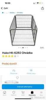 Ohrádka pro psa HUKA 70x120x85 - 3