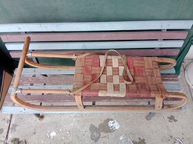 retro dětské sáně 4x - 3