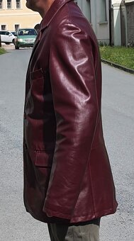 Kožené (pravá kúže) pánské sako vel. XL - 3