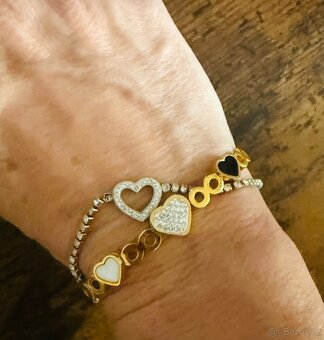 Romantický náramek z chirurgické oceli. ( Infinity Love) - 3