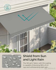 Nová balkónová markýza 350x130cm - 3