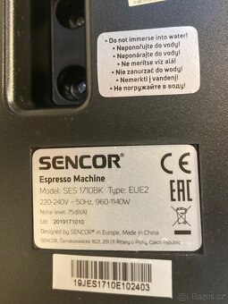 Kávovar espesso Sencor SES 1710BK - 3