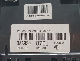 Budíky, tachometr VW Passat B7 - 3