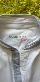 Alberto golfové tričko se stojáčkem - bílé - 3