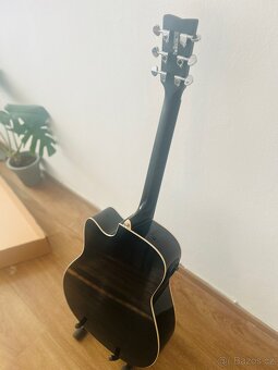 Yamaha FX370C Black Elektroakustická kytara Dreadnought - 3