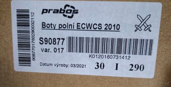 Boty polní ECWCS, vel. 290mm - 3