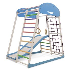 Prolézačka Žebřík Skluzavka Houpačka Dětské hřiště Sky Basic - 3