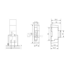 Spínací hodiny analogové na DIN listu spinacky casovac denní - 3