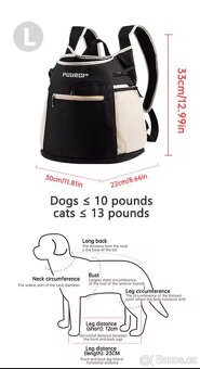 Prodám batoh pro psy/kočky značky PUURGP - 3
