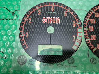 Nový polep budíků Škoda Octavia I (1U) - Air Design - 3