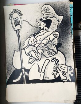 Politické karikaturi z výstavy roku 1952 - 3