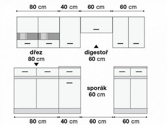 Kuchyňská linka 240cm - 3