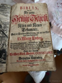 Starodruk – německá Bible (Lutherbibel) z roku 1739 - 3
