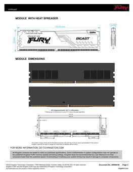 Kingston Fury Beast - DDR4-3200 / 16GB - 3