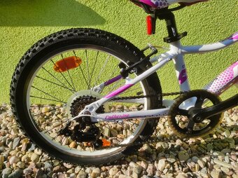 Značkové dětské kolo Rock Machine 20" (bílá/růžová) - 3