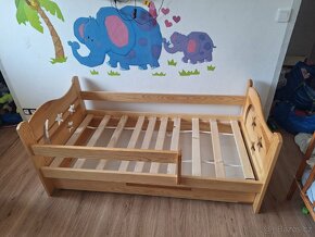 Dětská postel 140x70 s komplet vybavením (viz.popis) - 3