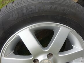 4x ALU disky 6Jx15 H2 + letní pneu Hankook - 3