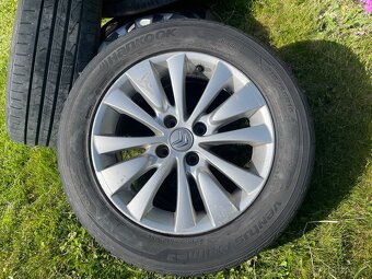 Alu citroen s letním pneu 215/55 R16 - 3