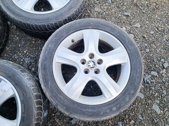 5x100 R16 hliníková kola Škoda + pneu 205 55 16 - 3
