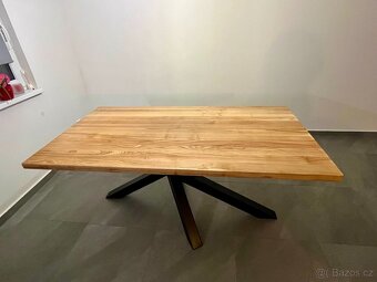 Jídelní stůl z masivu - jasan - 3