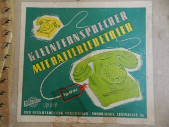 RETRO DĚTSKÉ TELEFONY - NORDFERN 60 léta DDR - 3
