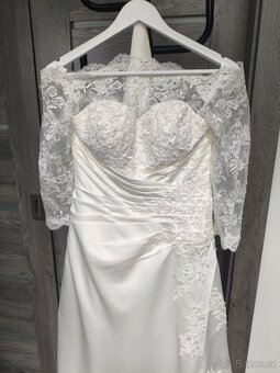 Svatební šaty s vlečkou vel. 36/38 - 3