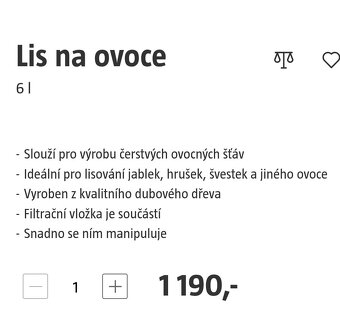 Lis na ovoce 6 litrů - 3