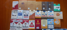 Staré sběratelské cigarety 1 - 3