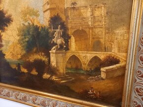 Obraz hradu, hrad, starý obraz, obraz na zeď - 3