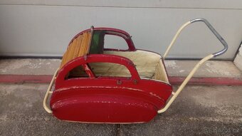 BEKAR 1936-39, starožitný loutkový kočárek. - 3