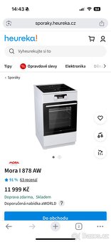 Sporák Mora s indukční deskou - 3