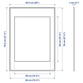 Rám LOMVIKEN 50x70 IKEA 702.867.73 - 3