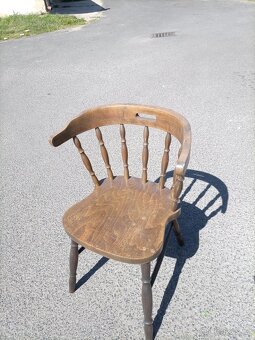 Starožitná rustikální židle - 3