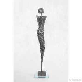 Socha anděla kov dekorace originální umění cín - Dívka Anděl - 3