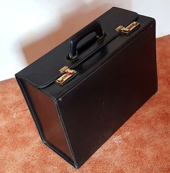 Kožený kufřík černý - 3