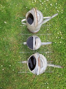 Plechová zahradní konev + kbelík - 3
