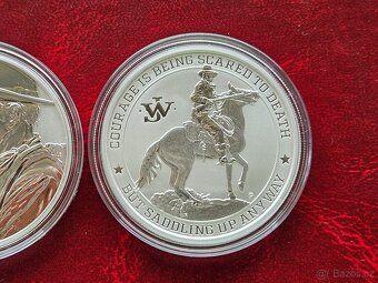 2x 1 oz stříbrná mince John Wayne 2020 a 2021 Perth Mint - 3